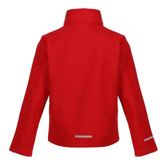 Veste Softshell Enfant (Rouge Classique / Noir)