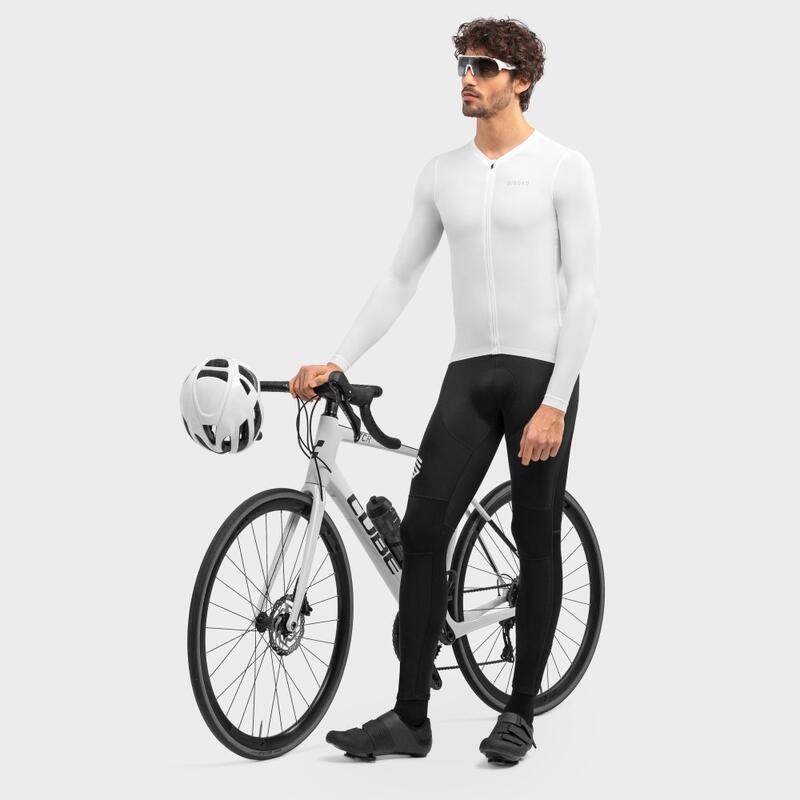 Maillot de manga larga hombre ultraligero ciclismo SRX PRO Dome SIROKO Blanco