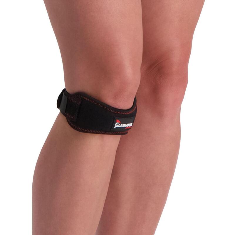 Verstelbare patellaband voor sportactiviteiten zwart