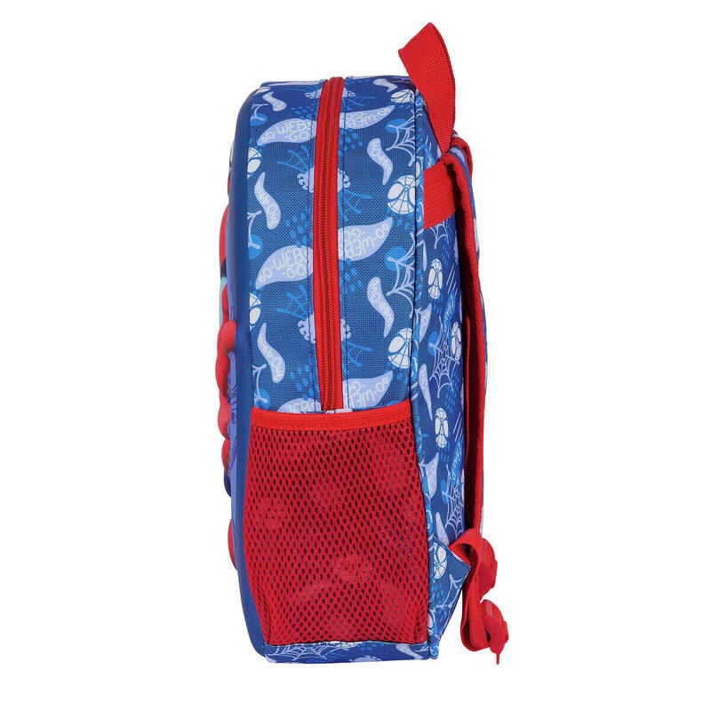 Mochila Escolar 3D Spider-Man Rojo