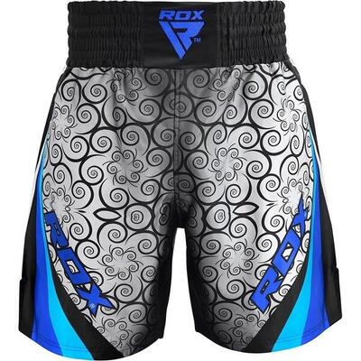 Bss boxing training shorts satin r2 - blauw - 2xl