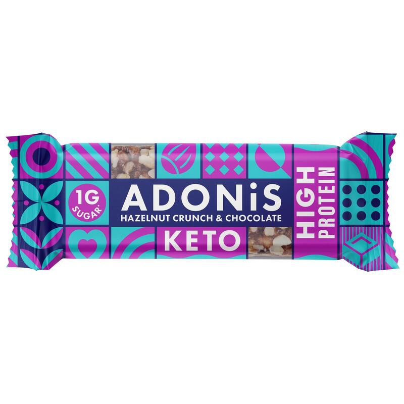 Keto High Protein Bar 45g Adonis (lot de 16)