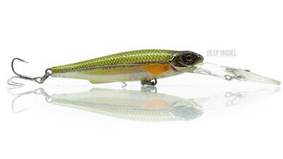 Hardbait - gutsy minnow 8cm - deep - 04 jelly prawn