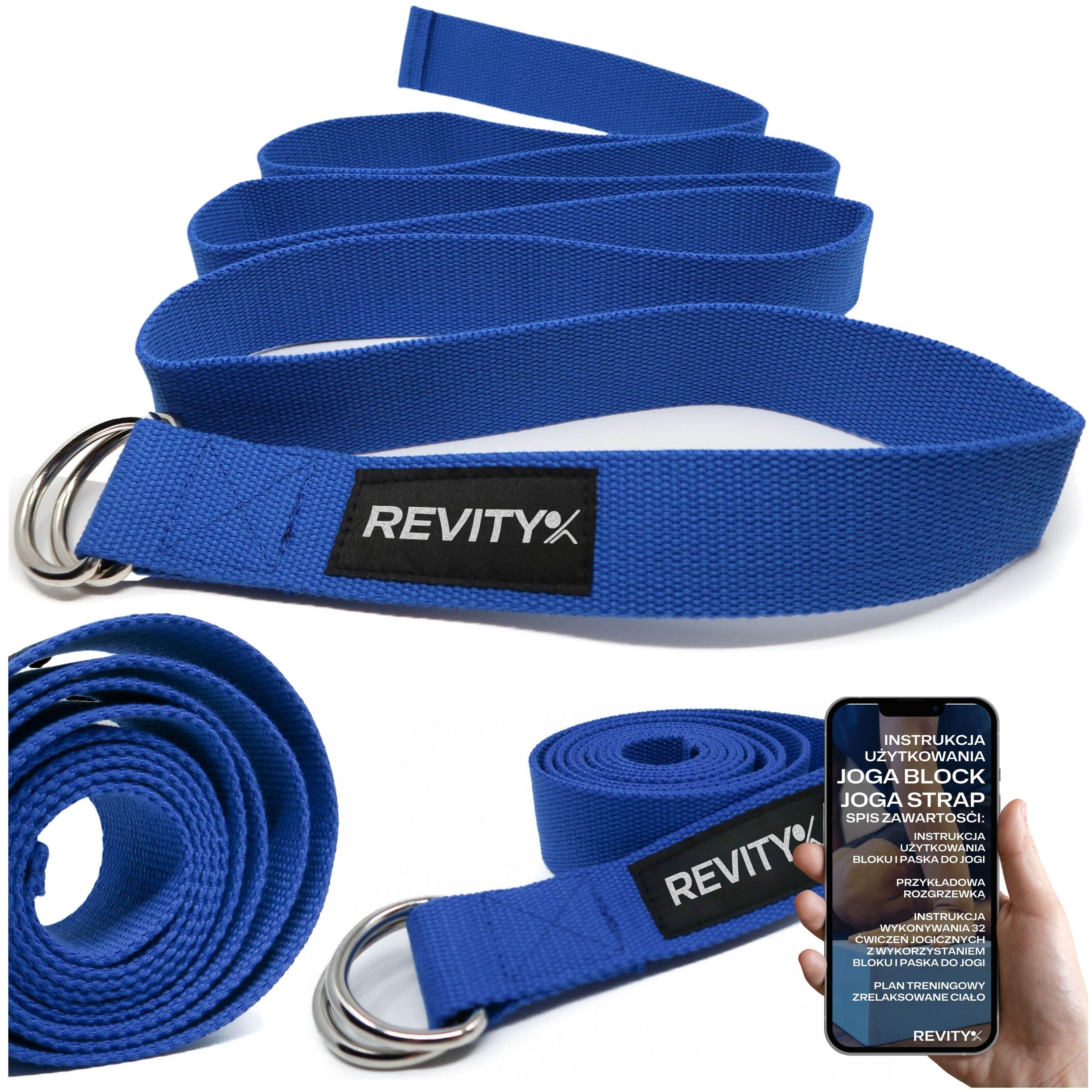 Pasek do jogi i pilatesu Revity 200 x 3.8 cm