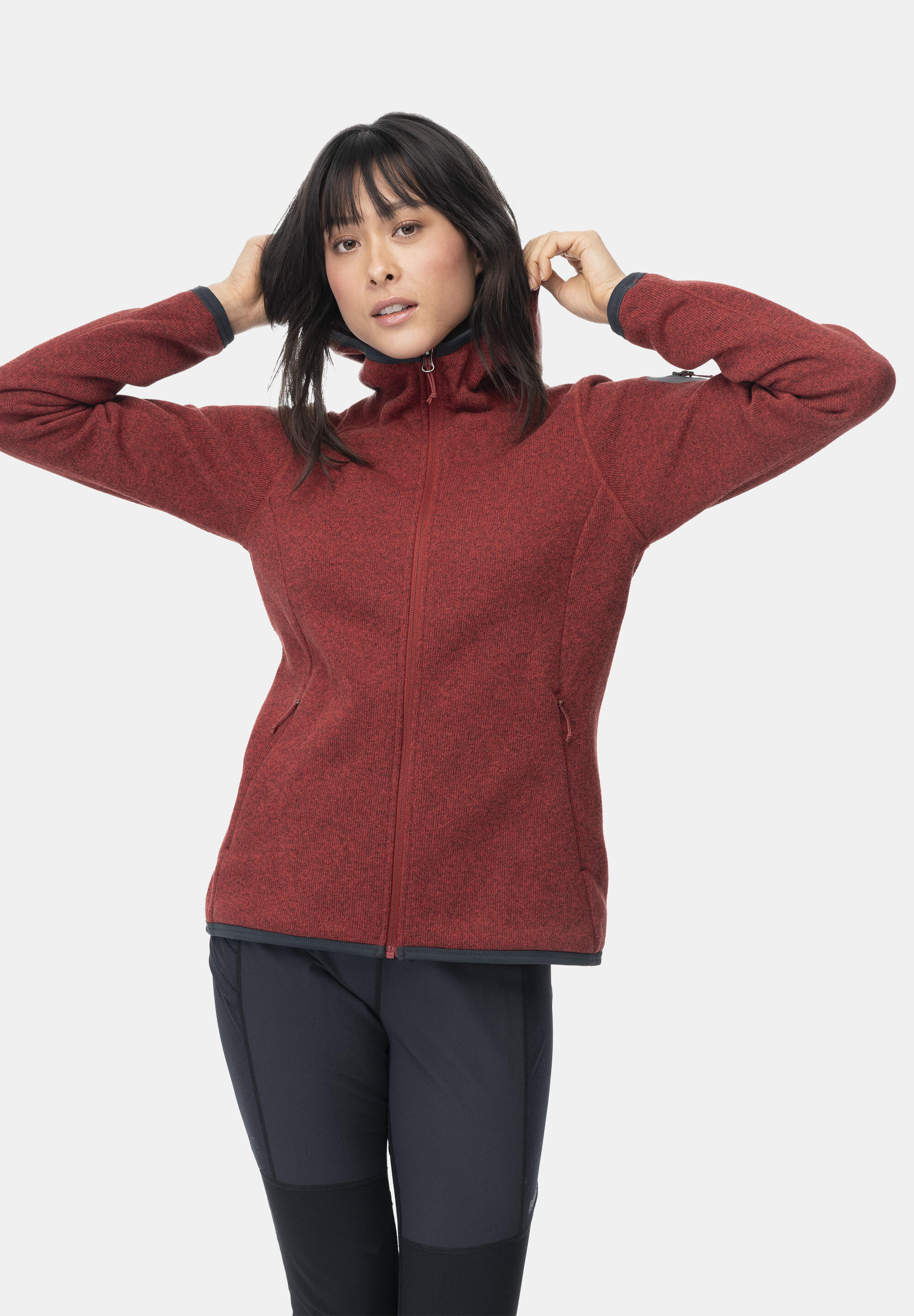 Damen Kapuzensweat W KAMPHAUG KNITTED HOODIE 5/5