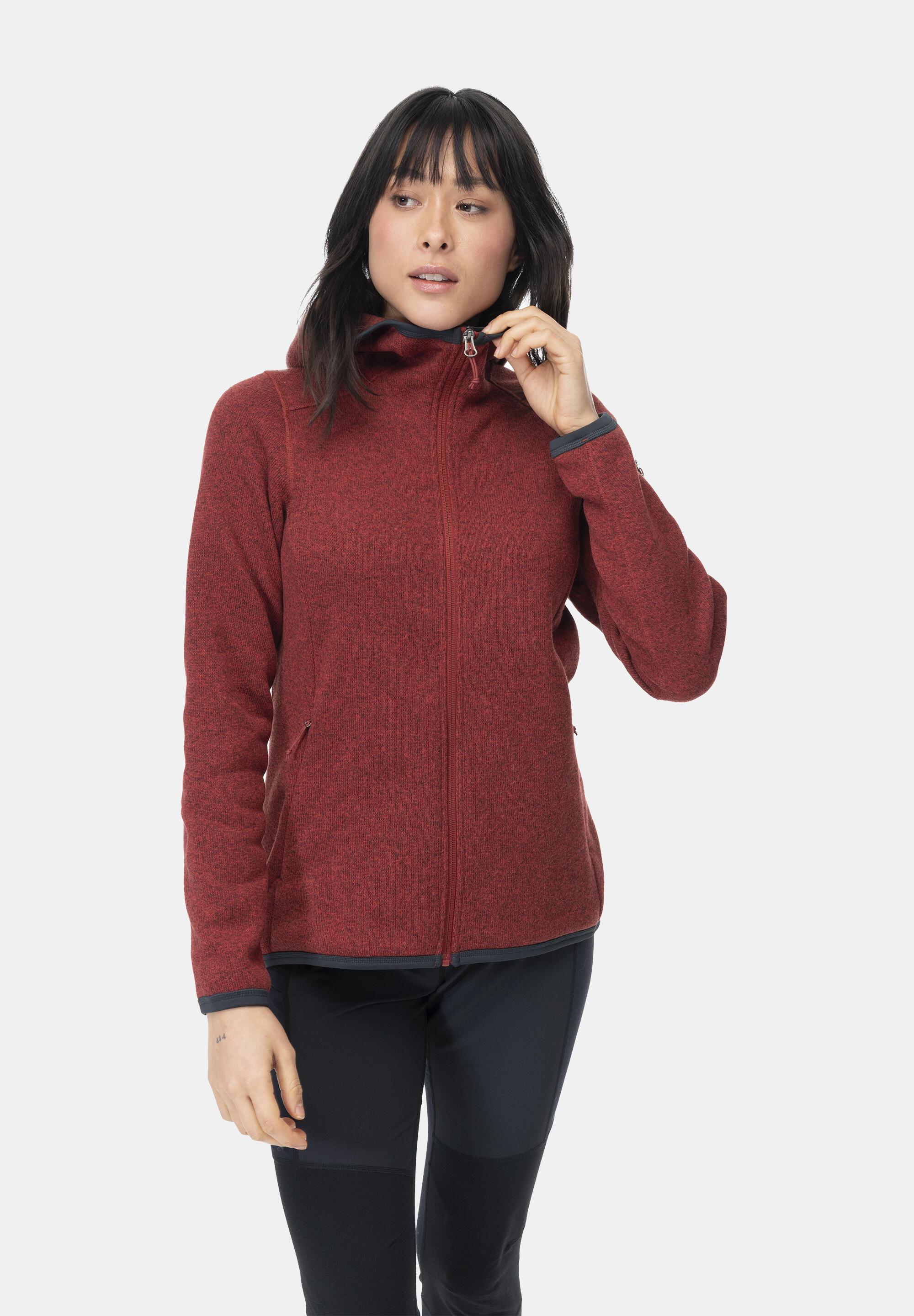 Damen Kapuzensweat W KAMPHAUG KNITTED HOODIE 4/5