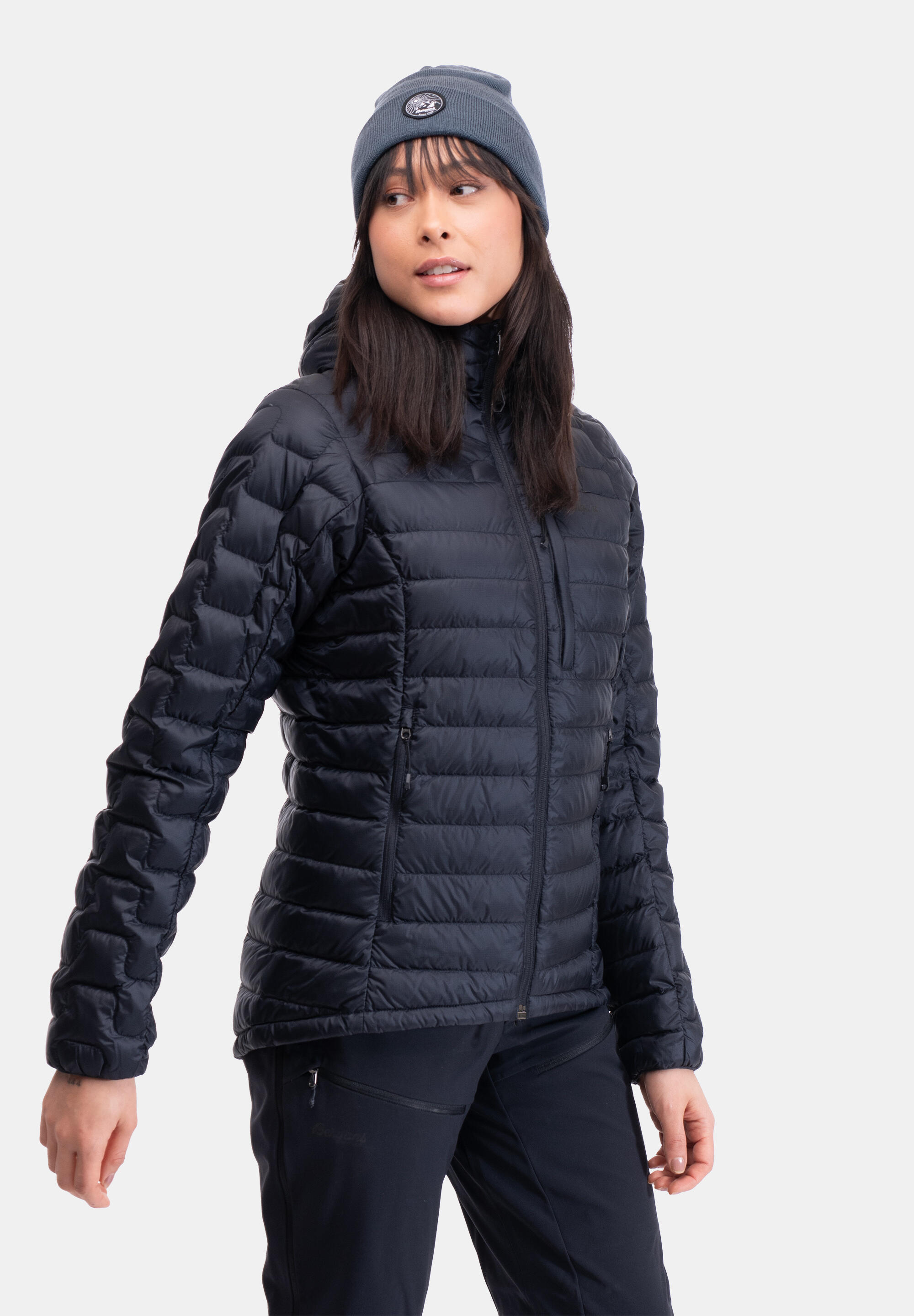 Damen Funktionsjacke WMAGMA LIGHT DOWN JACKETW/HOOD 4/5