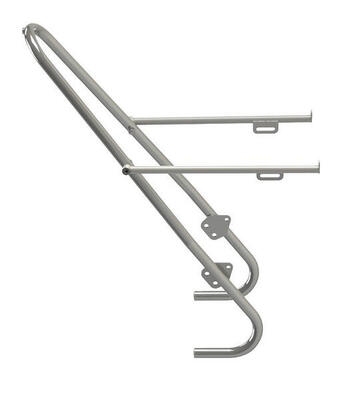 Voordrager lowrider tubus tara. roestvrij staal. 26-28".