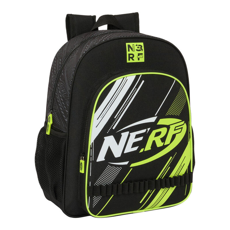 Mochila Escolar Nerf Get ready Negro