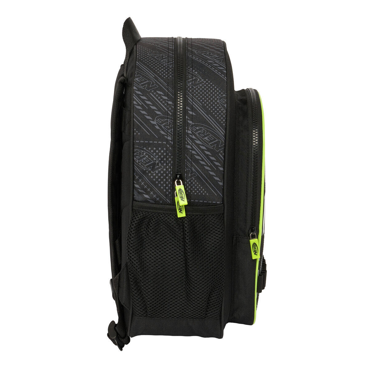 Mochila Escolar Nerf Get ready Negro 3/3