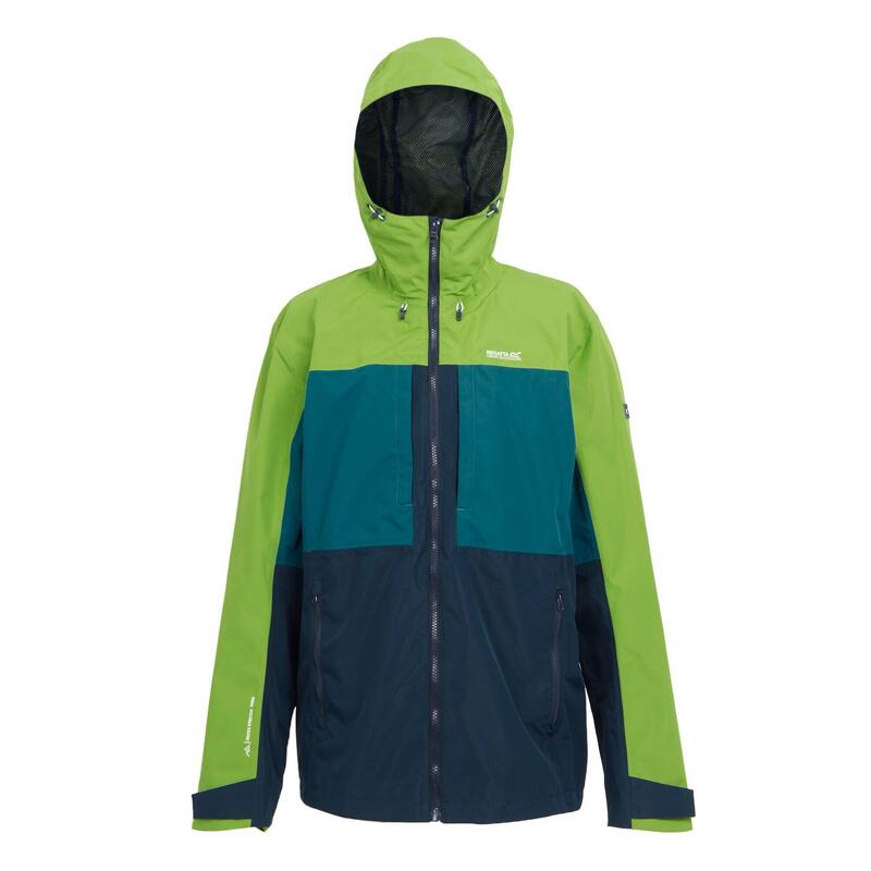 Veste imperméable MALAND Homme (Vert piquant / Bleu marocain)