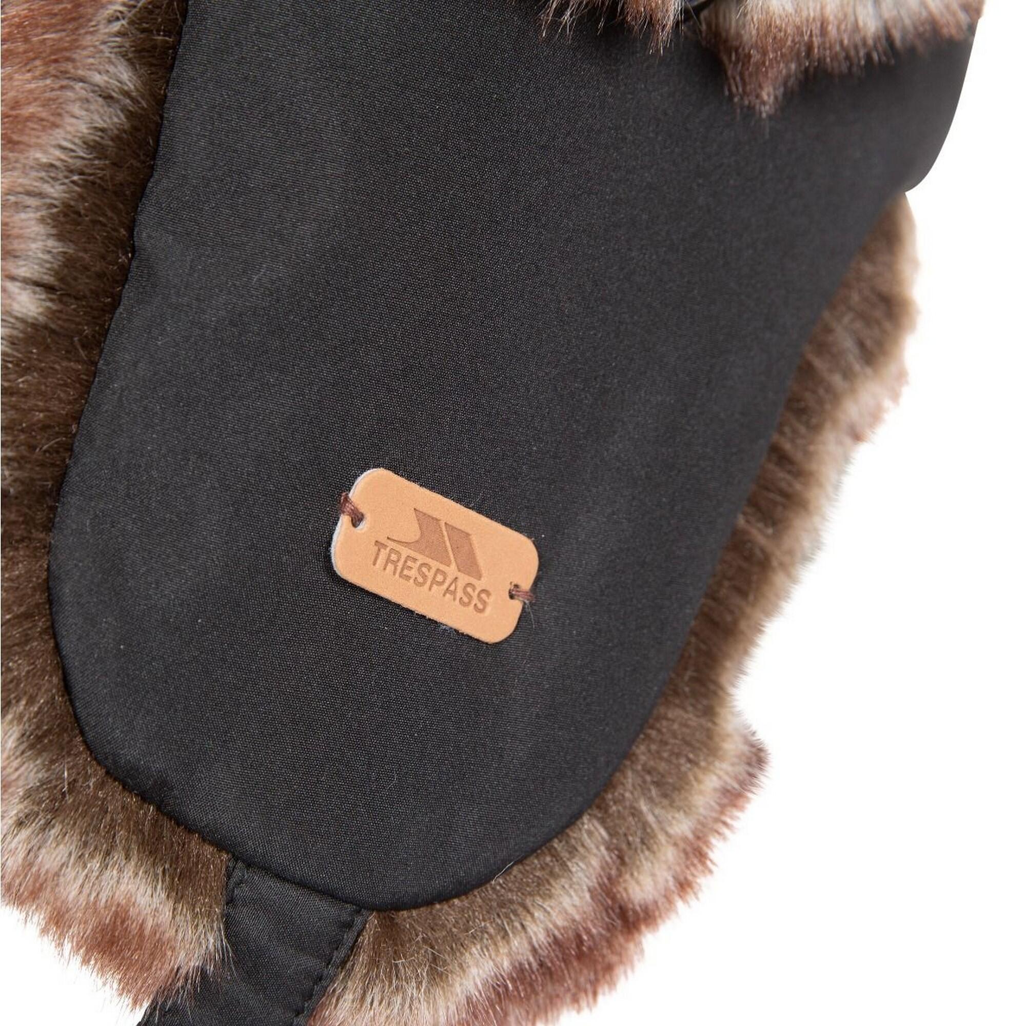 HerrenDamen Unisex Fliegermütze "Dapper" Damen und Herren Schwarz 4/5