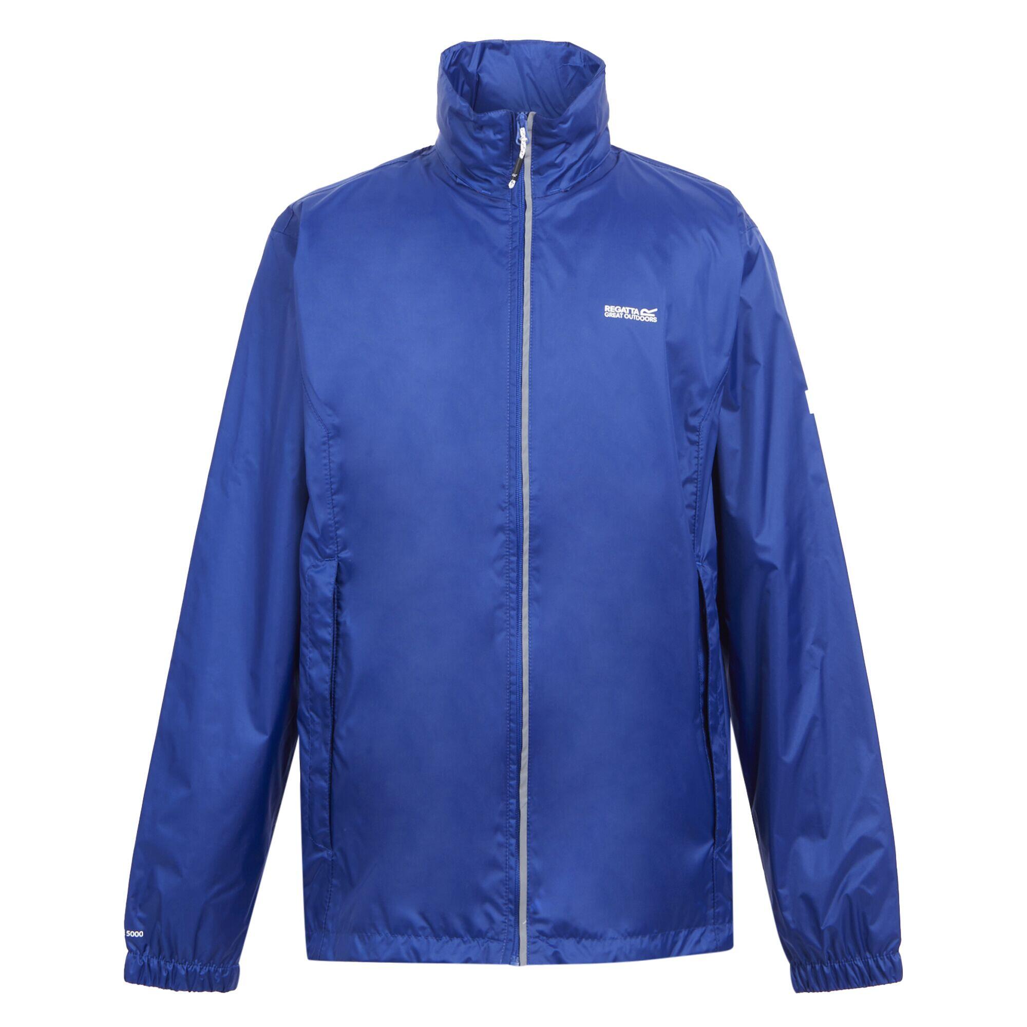 REGATTA Mens Lyle IV Waterproof Hooded Jacket (New Royal/Persimmon)