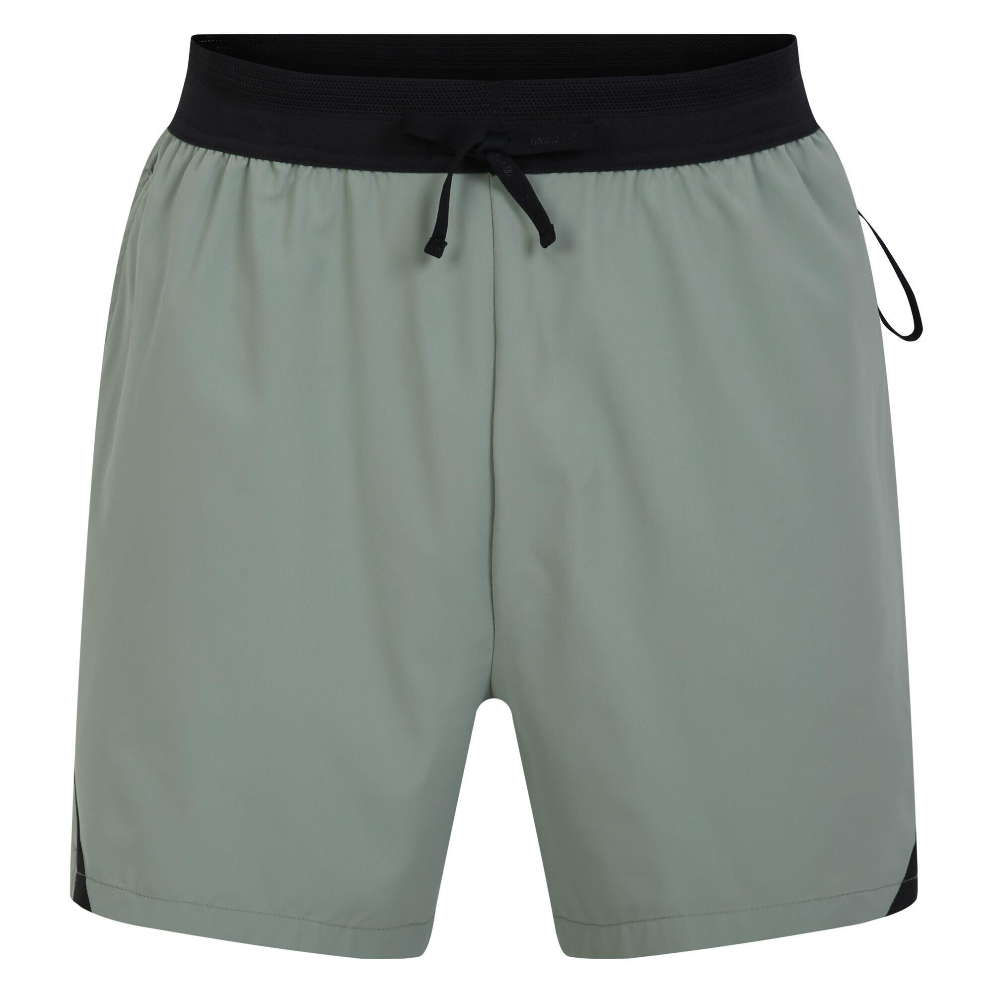 Men's casual shorts (Water lily / Black)