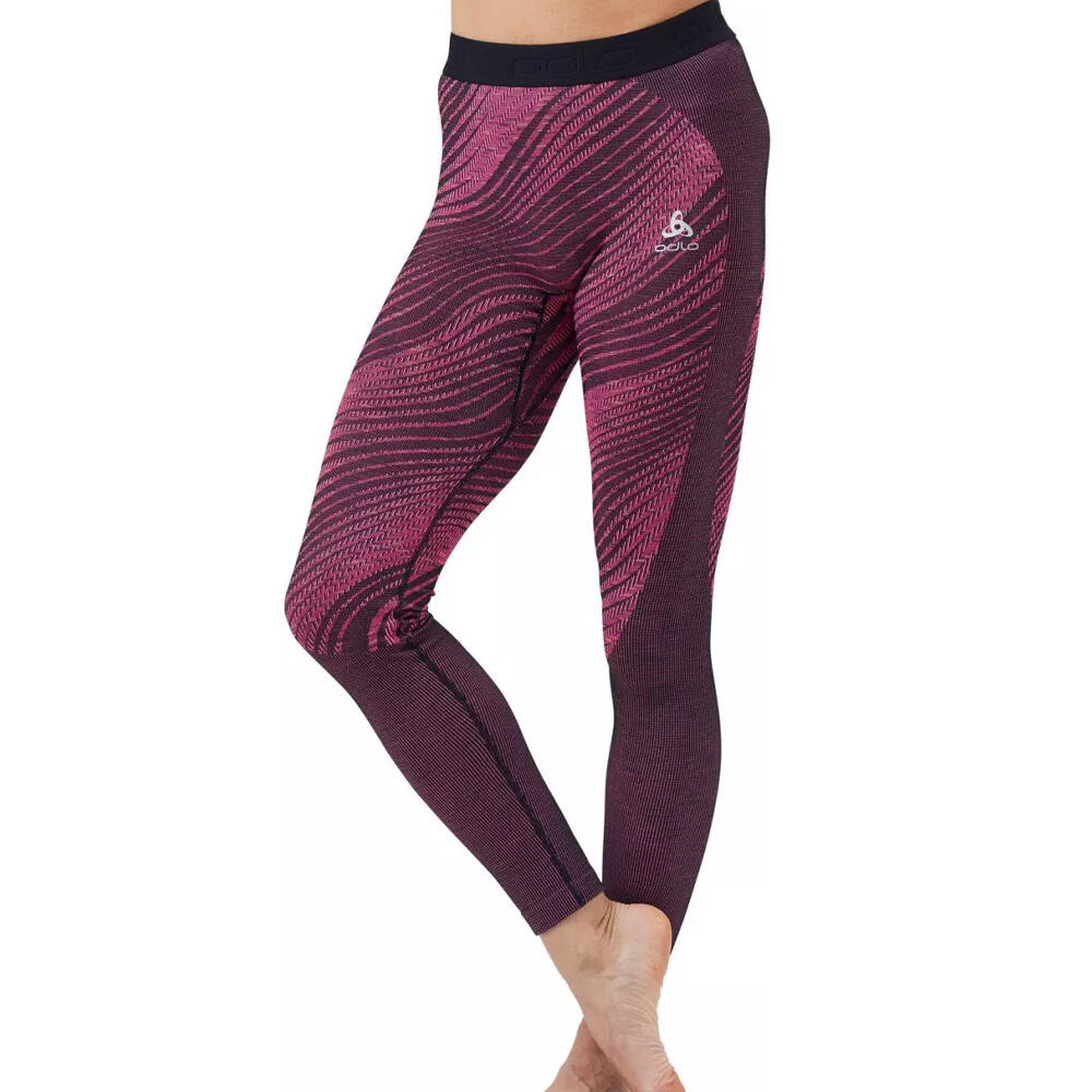 Legging Technique Noir/Rose Femme Odlo Blackcomb Eco 2/3