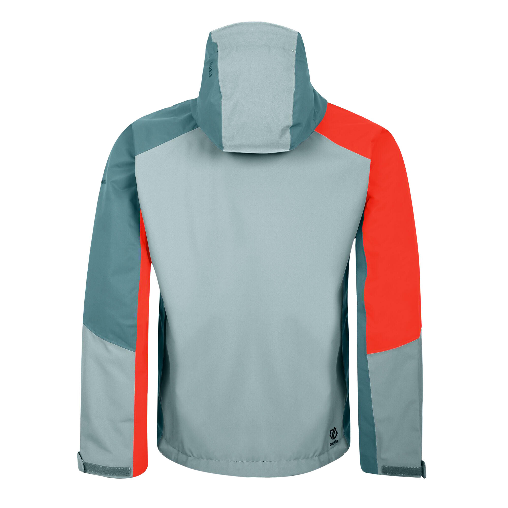 Mens Arising Waterproof Jacket (Trail Blaze Orange/Slate/Mediterranean Green) 2/5