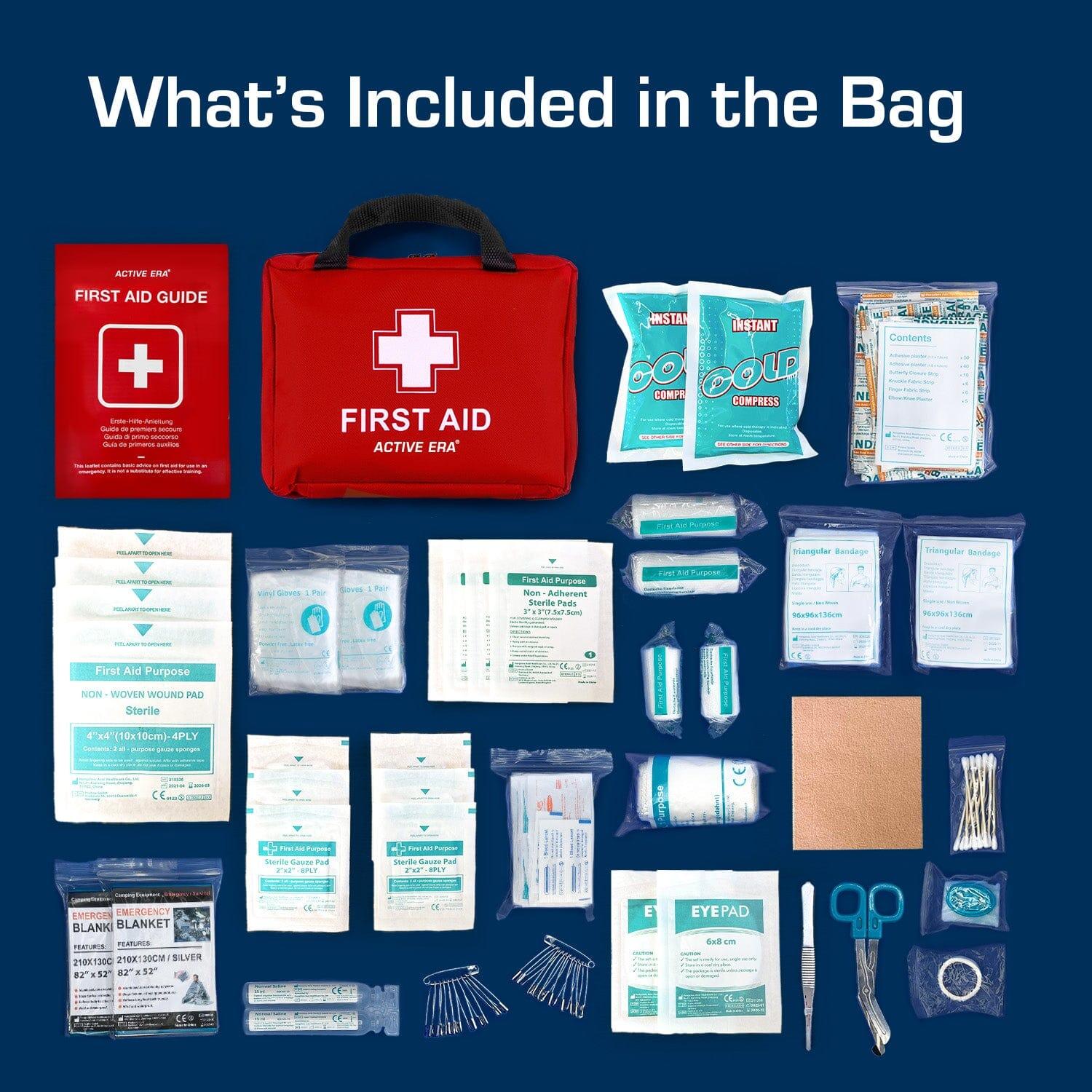 Trousse de Premiers Secours Composée de 220 Articles - Rouge 3/7