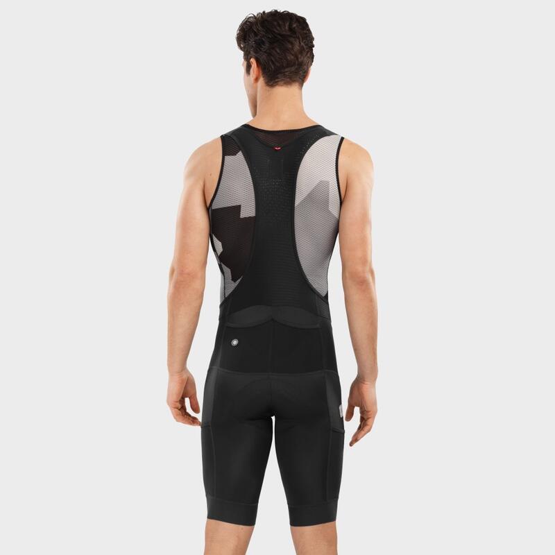 Herren Radsport gravel-trägerhose für Berg SIROKO Schwarz