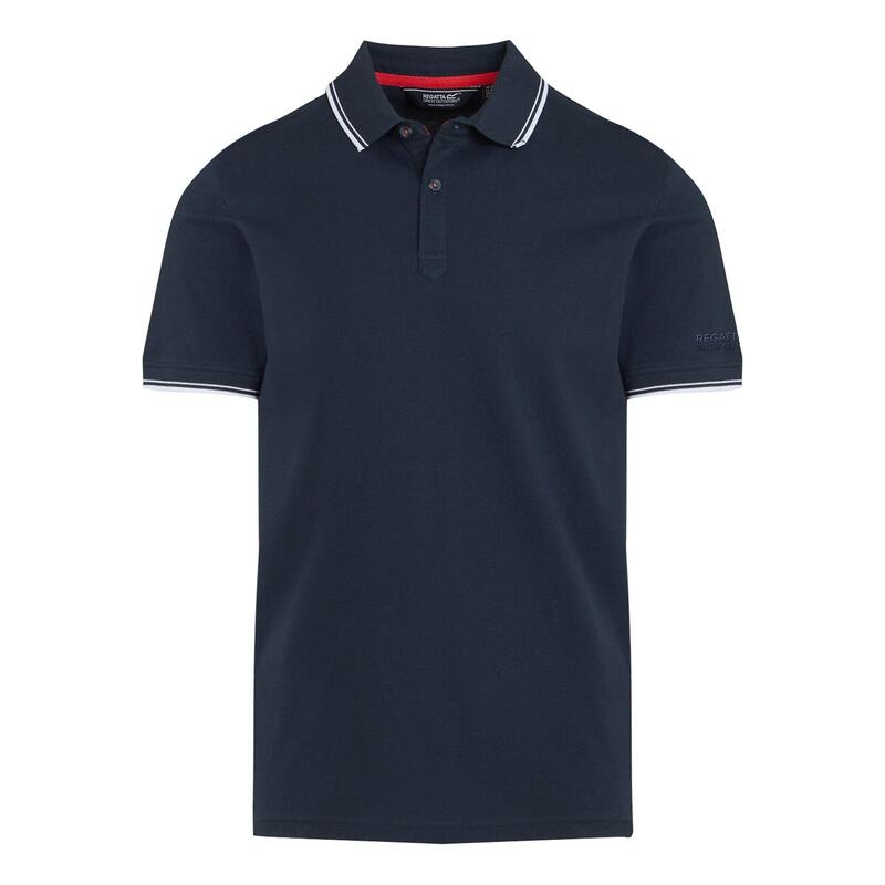 "Tadeo" Poloshirt für Herren Marineblau/Weiß