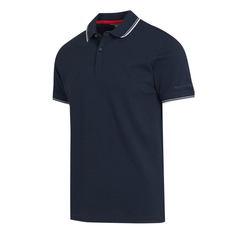 "Tadeo" Poloshirt für Herren Marineblau/Weiß