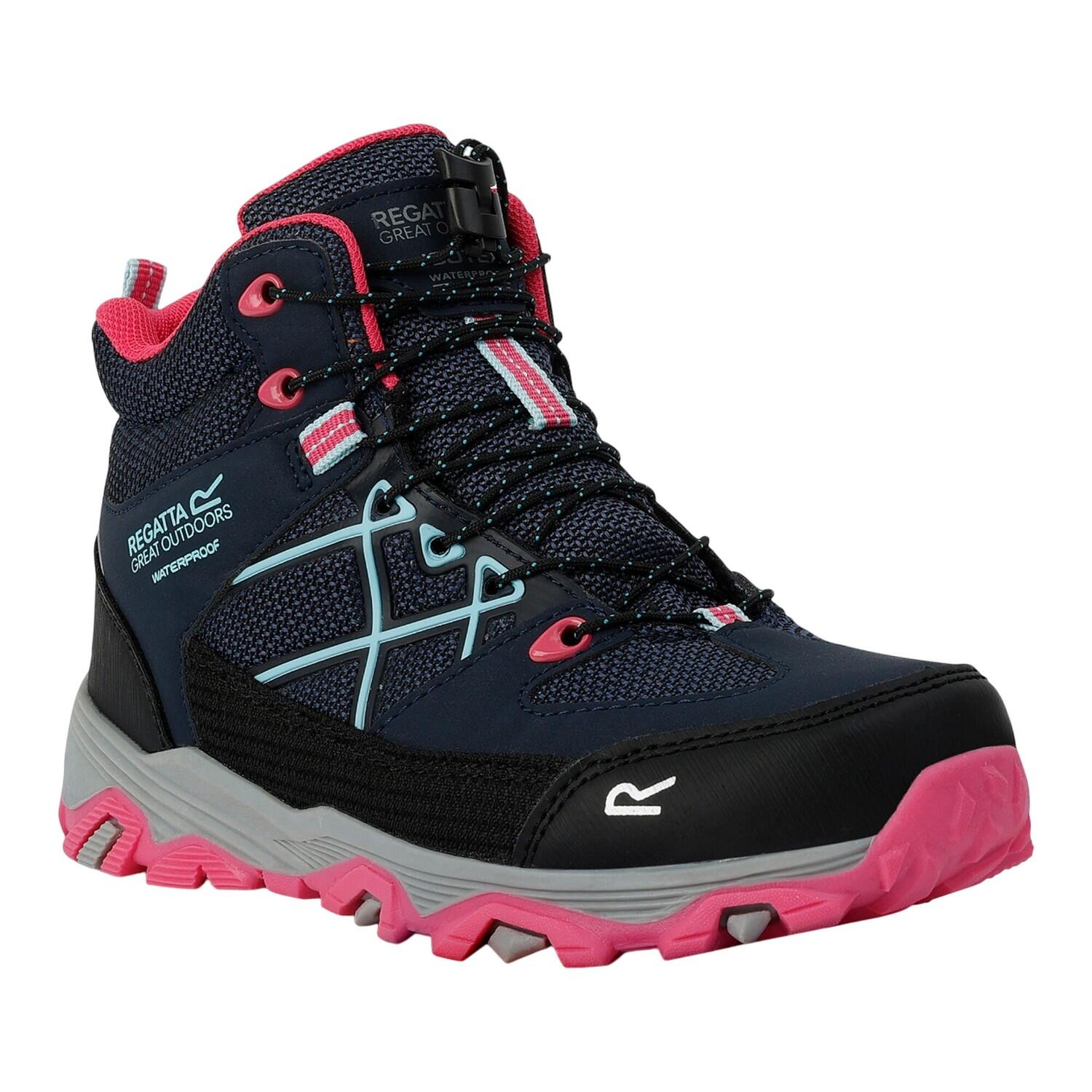 REGATTA Kinderen/Kinderen Samaris III Wandelschoenen (Marine/Roze toverdrank)