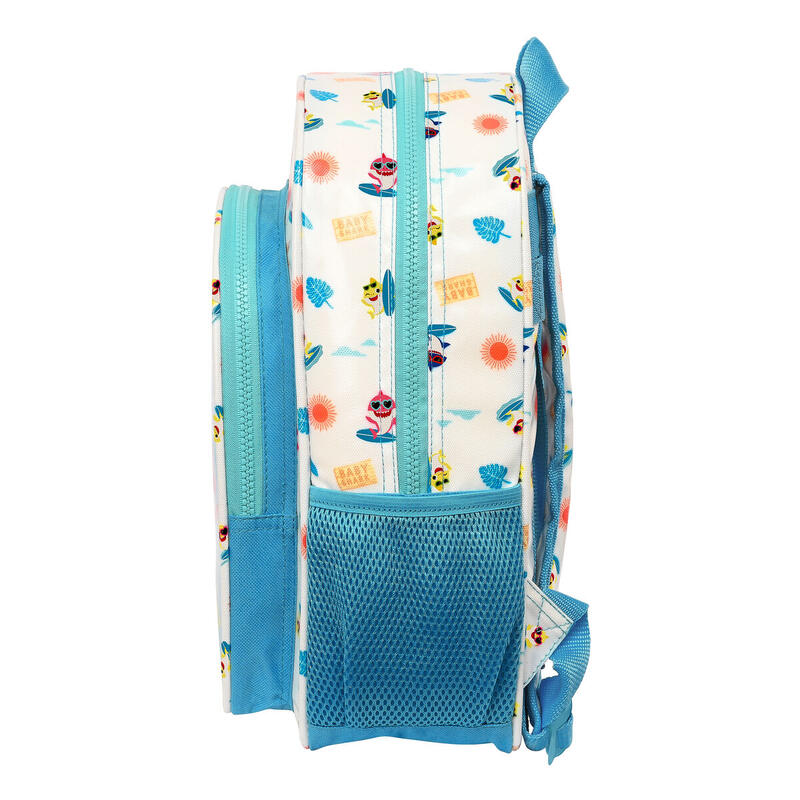 Mochila Escolar Baby Shark Surfing Azul