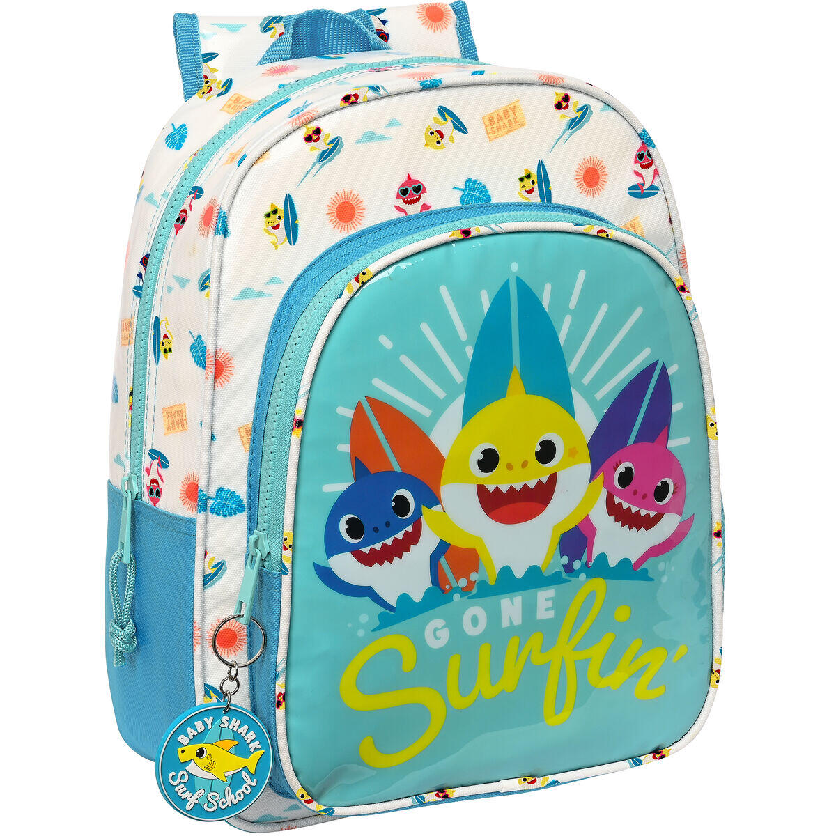 BABY SHARK Zaino Scuola Baby Shark Surfing Azzurro