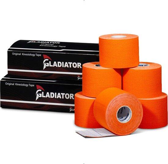 GLADIATOR SPORTS Gladiator Sports Kinesiotape (6 rollen ) – Oranje