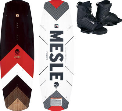Wakeboard Set Pilot 138 cm mit Core Bindung Boot & Seilbahn Erwachsene
