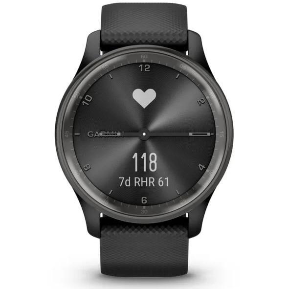 Ceas Activity Tracker Garmin vivomove Trend, WW, Silicone, Monitorizare Stres