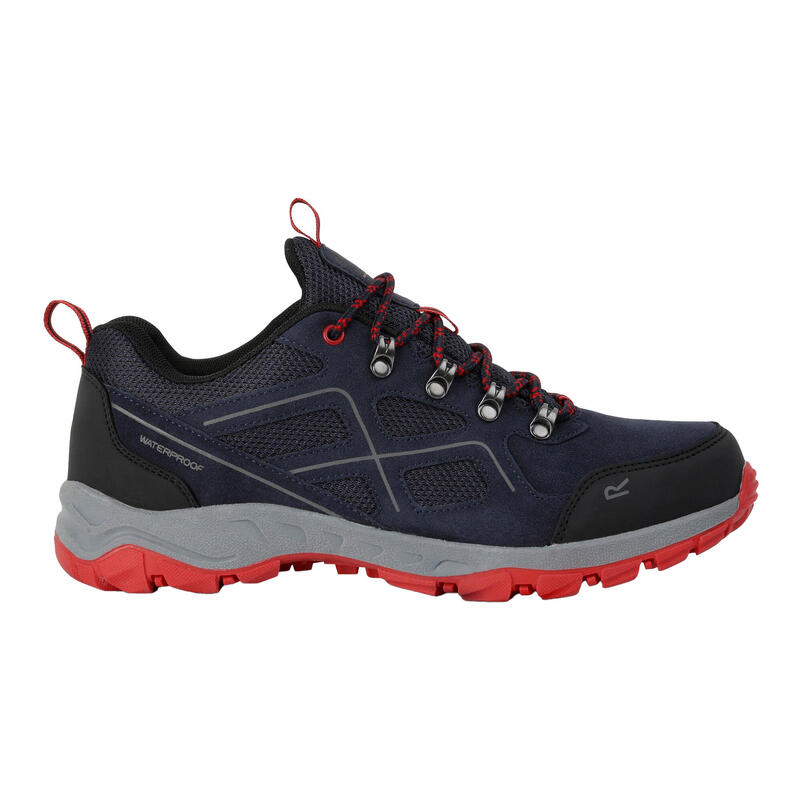 Sneaker "Vendeavour", Wildleder Herren Marineblau/Tomatenrot