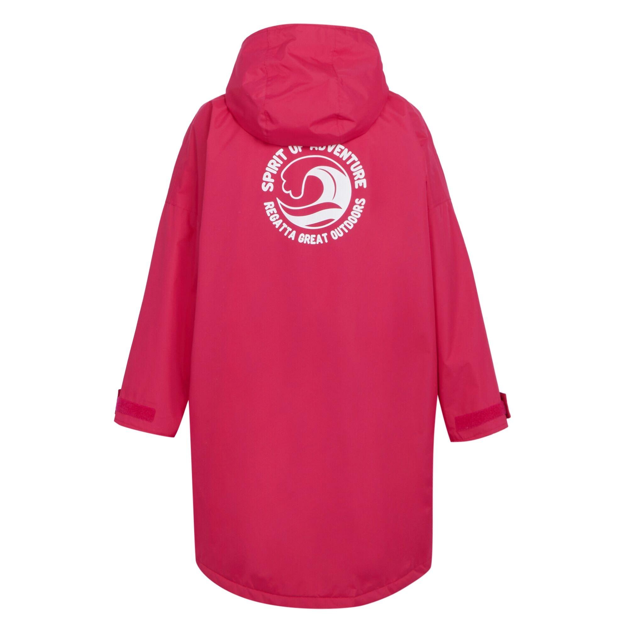 Roupão para mudar de roupa para crianças (Poção cor-de-rosa/Casca cor-de-rosa) 2/5
