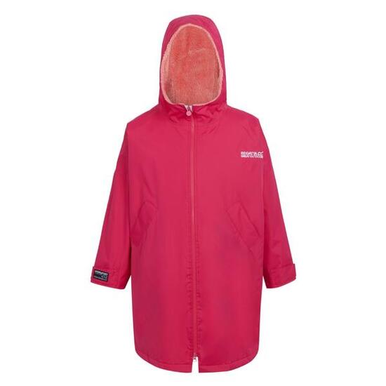 Peignoir À Langer Imperméable Enfant (Rose Fluo / Rose Coquillage)
