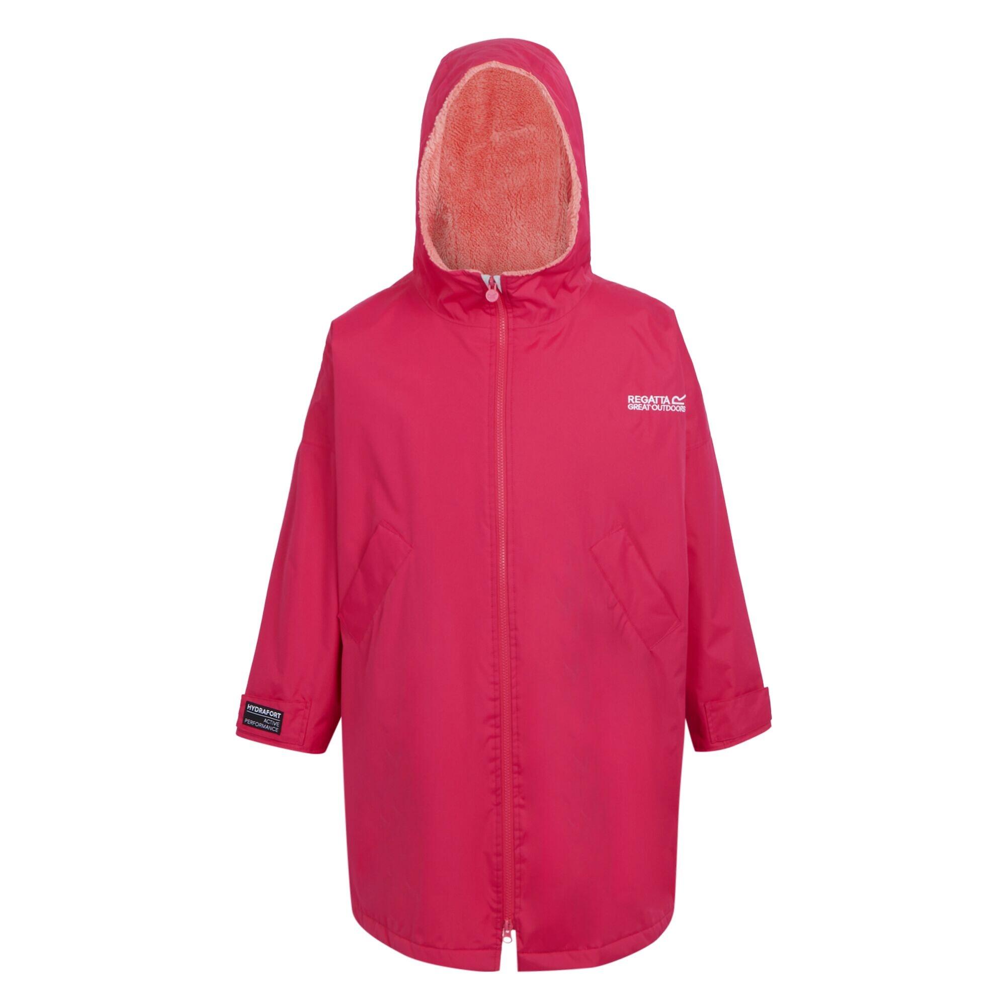 Regatta - Peignoir À Langer Imperméable Enfant (rose Fluo / Rose Coquillage) - Veste - Rose - 9-11 Ans - Decathlon