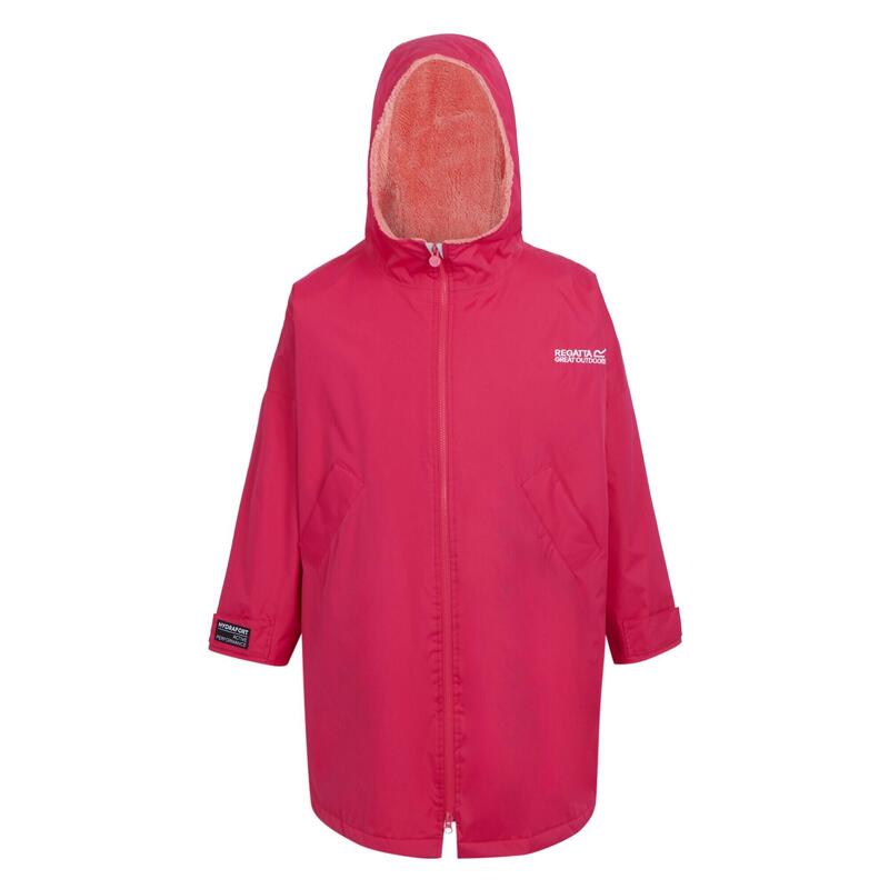 Peignoir à langer imperméable Enfant (Rose fluo / Rose coquillage)