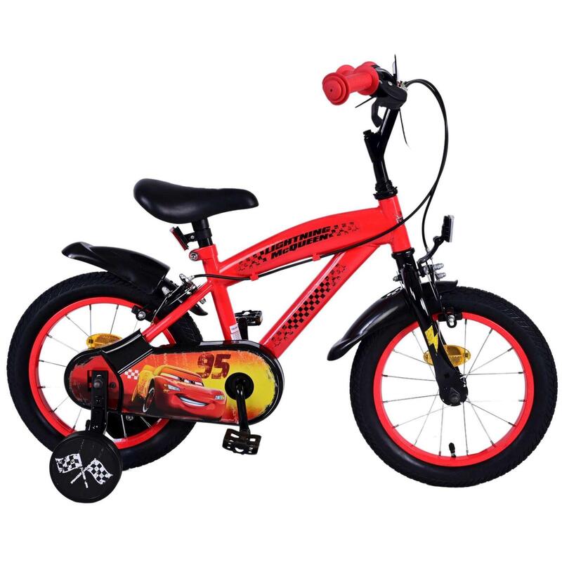 VOLARE BICYCLES Kinderfiets Disney Cars 14 inch, zonder terugtraprem