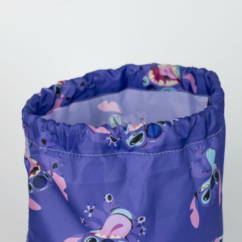 Mochila Escolar Stitch Morado