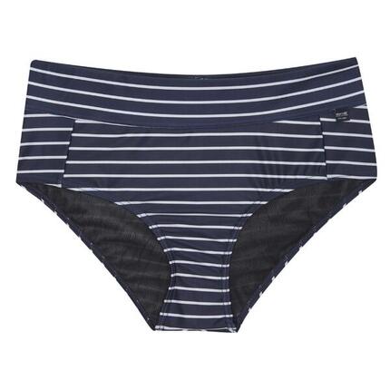 Paloma" Bikinihöschen Strukturiert für Damen Marineblau/Weiß