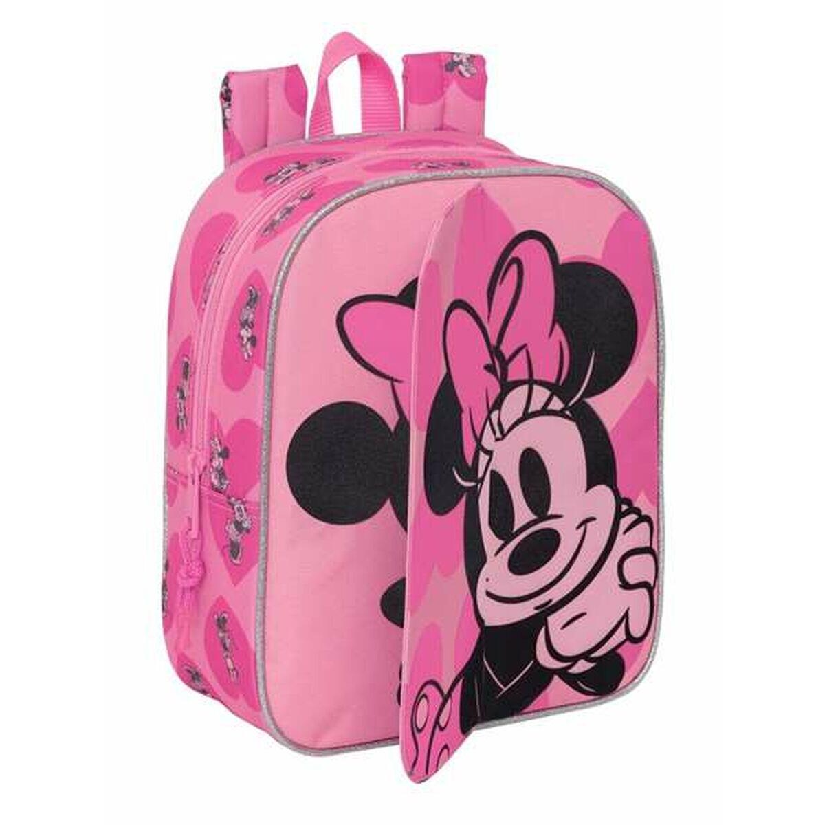 Cartable Minnie Mouse Loving Rose 1/3