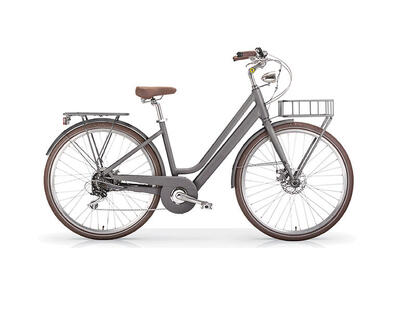 Elektrische stadsfiets la rue 2.0, mat grijs