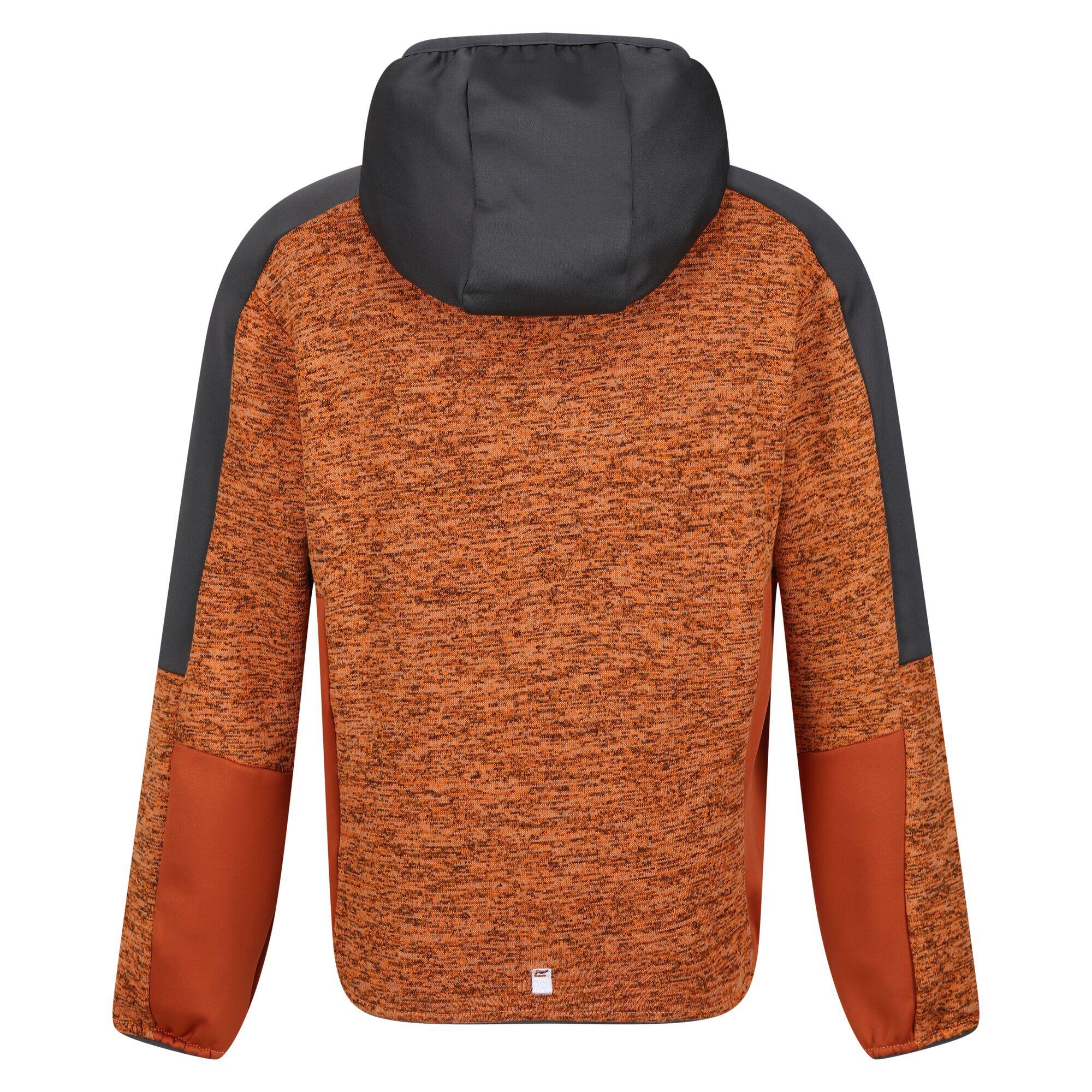 Kinder/Kinder Dissolver VII Full Zip Fleecejack (Oranje peper/Grijs) 2/5