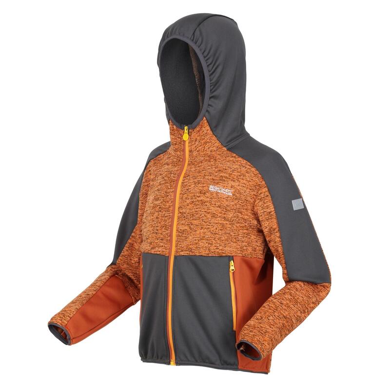 Veste Polaire DISSOLVER Enfant (Orange / Gris Phoque)