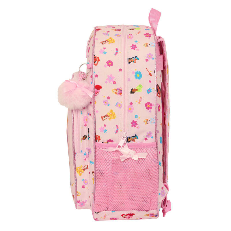 Mochila Escolar Disney Princess Summer adventures Rosa