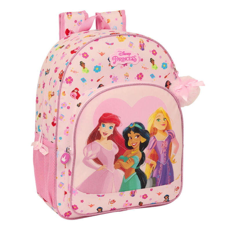 Mochila Escolar Disney Princess Summer adventures Rosa