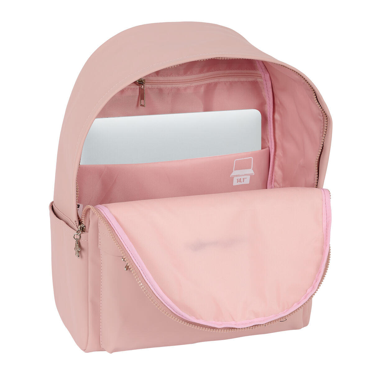 Mochila para Portátil Minnie Mouse Teen Misty Rosa 2/4
