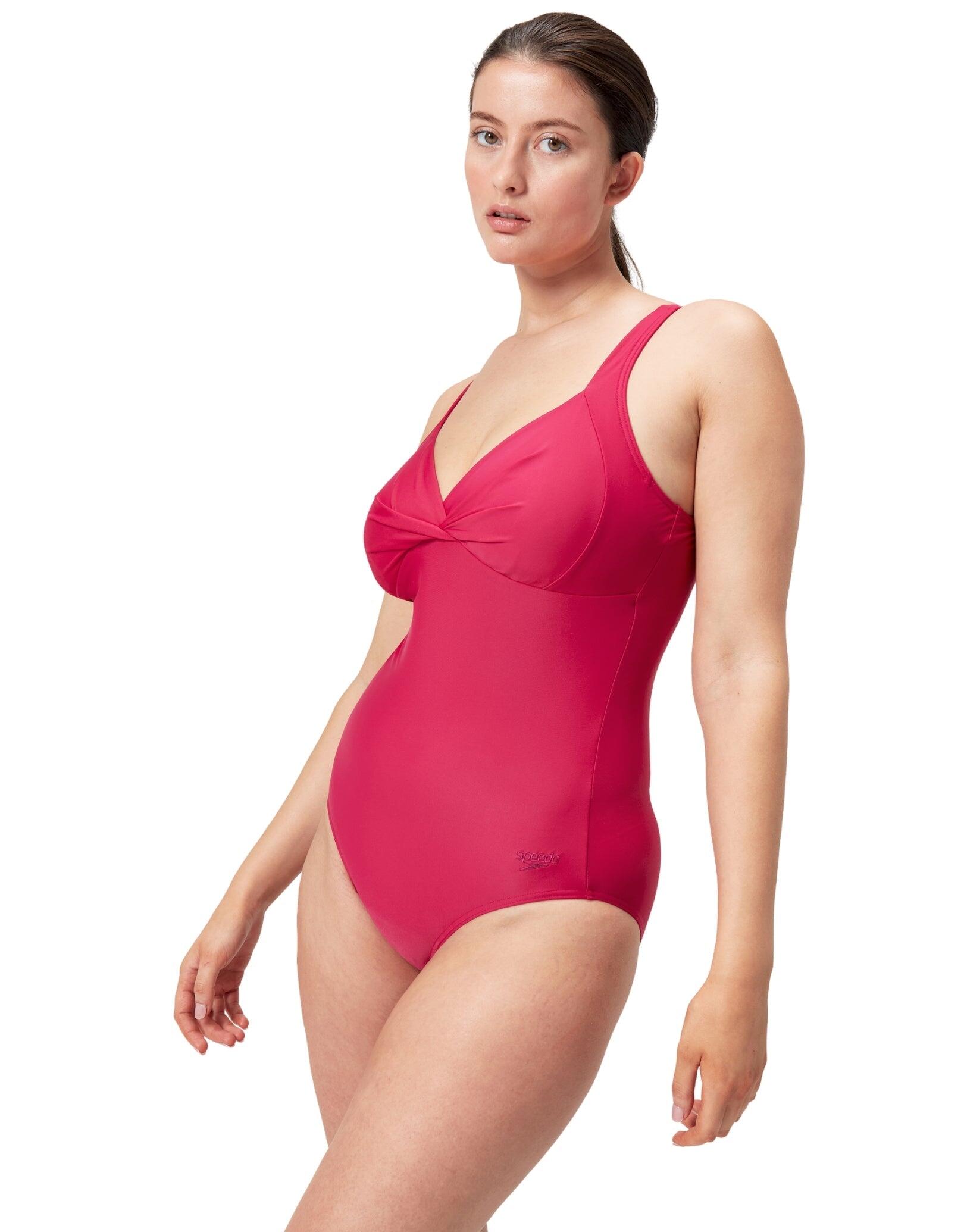 Dames Shaping Badpak Cross Knot Roze 4/7