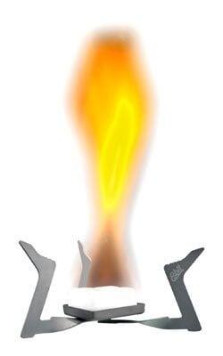 Stufa da Campeggio a combustibile secco Mini esterno leggera in titanio