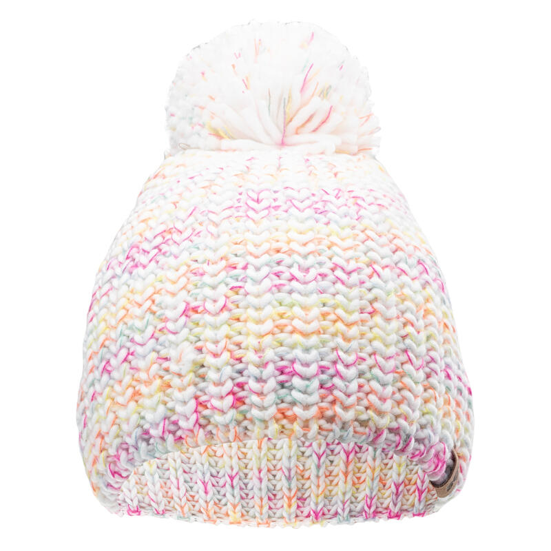 Meisjes Roza Wintermuts (Wit/Fluorescerend Roze)