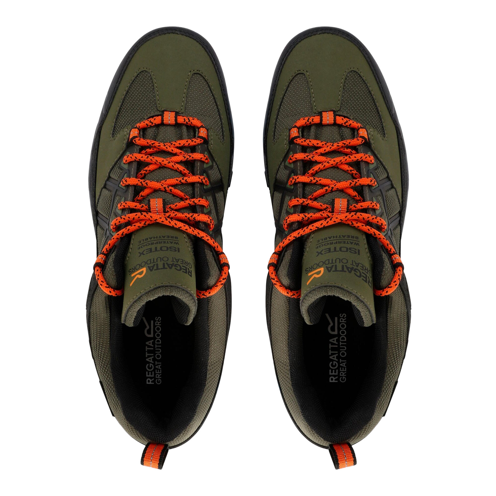 Chaussures De Marche SAMARIS Homme (Vert Cyprès / Orange Flamboyant) 3/5