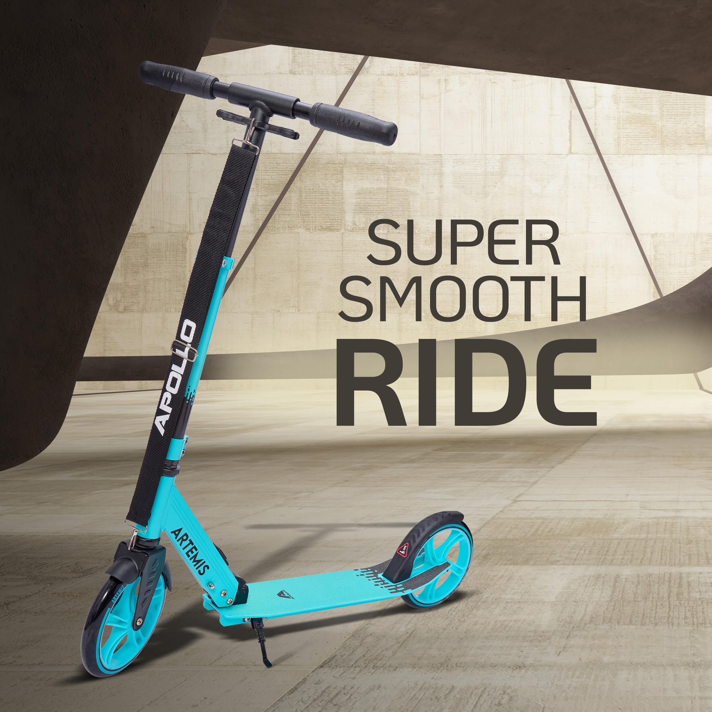 Artemis City Scooter patinete ajustable, plegable, ruedas grandes, para niños 6+ 2/7